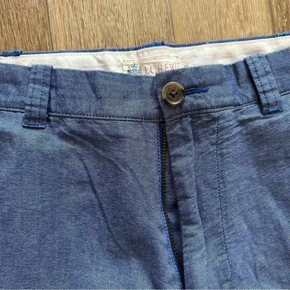 J. Crew Men’s Dark Blue Flat Front Cotton Chino Shorts Size 33 GUC